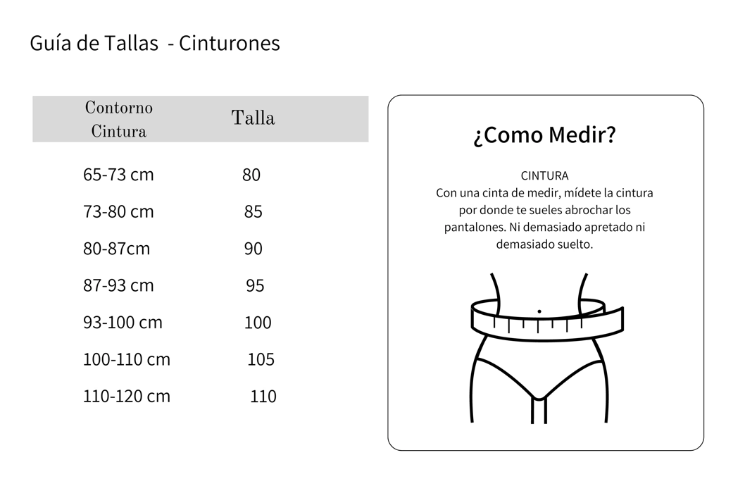 Cinturón Negro con Doradas – Hebilla Metálica