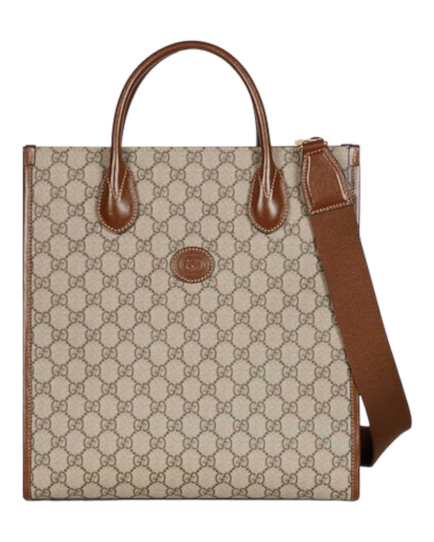 Gucci bolso Tote Monograma beige clásico unisex