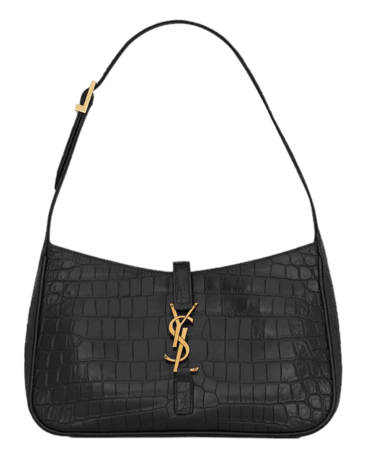 Yves Saint Laurent bolso Noir textura cocodrilo negro mujer