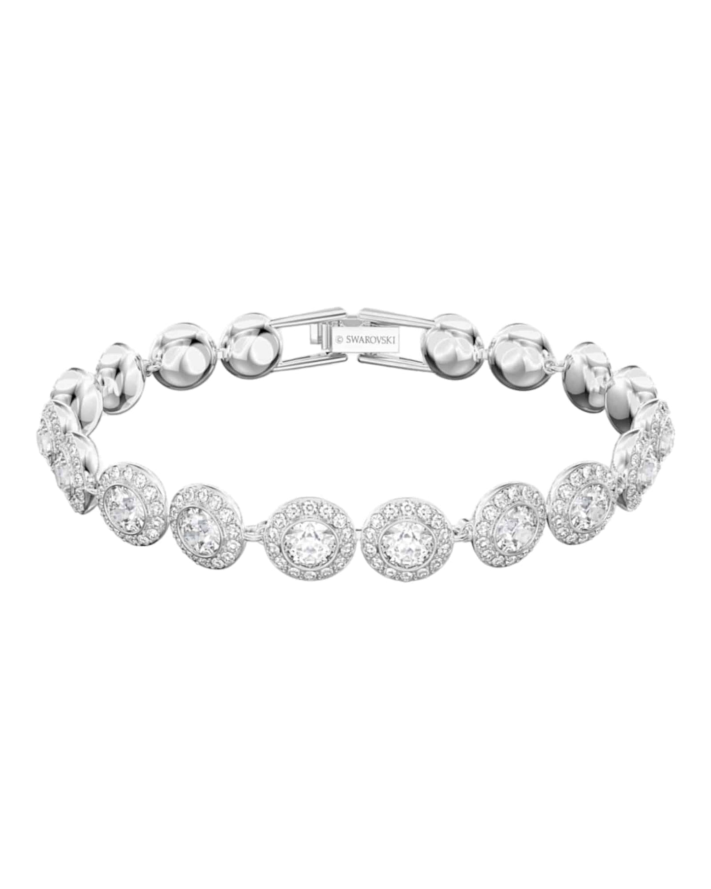 Brazalete Angelic Swarovski circonitas plateadas mujer