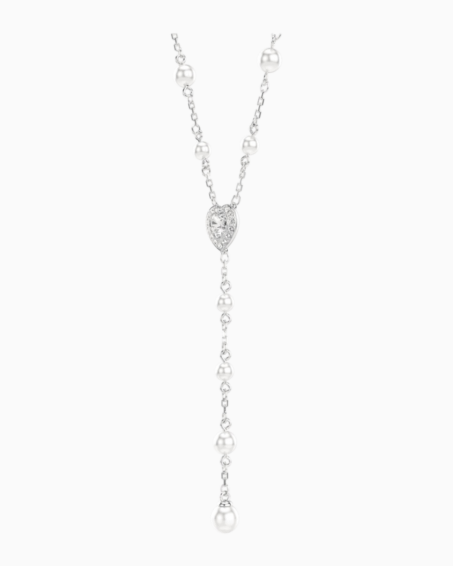 Collar Corazón de Perlas y Cristales Ariana
