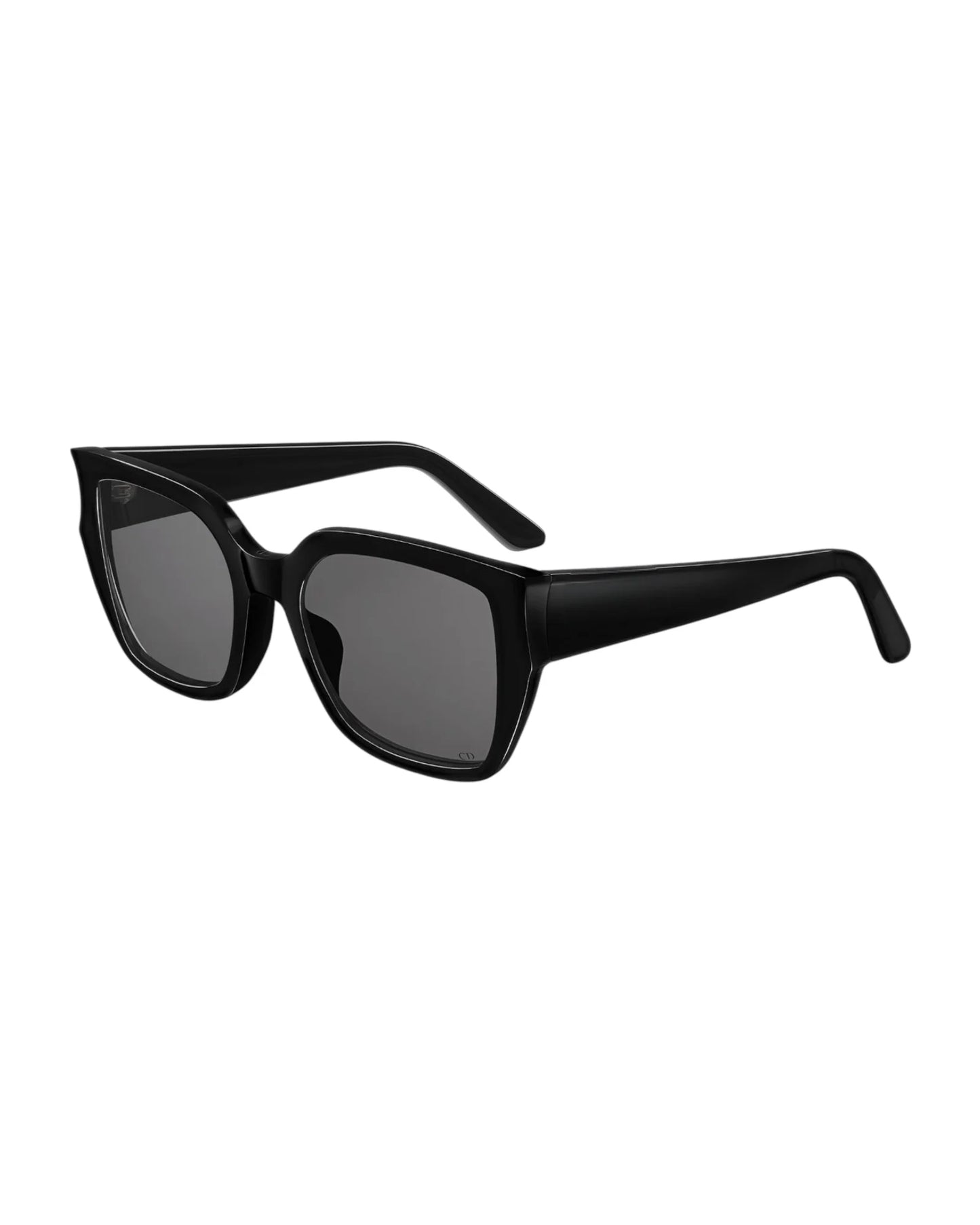 Lentes de Sol Negros Rectangulares Oversize