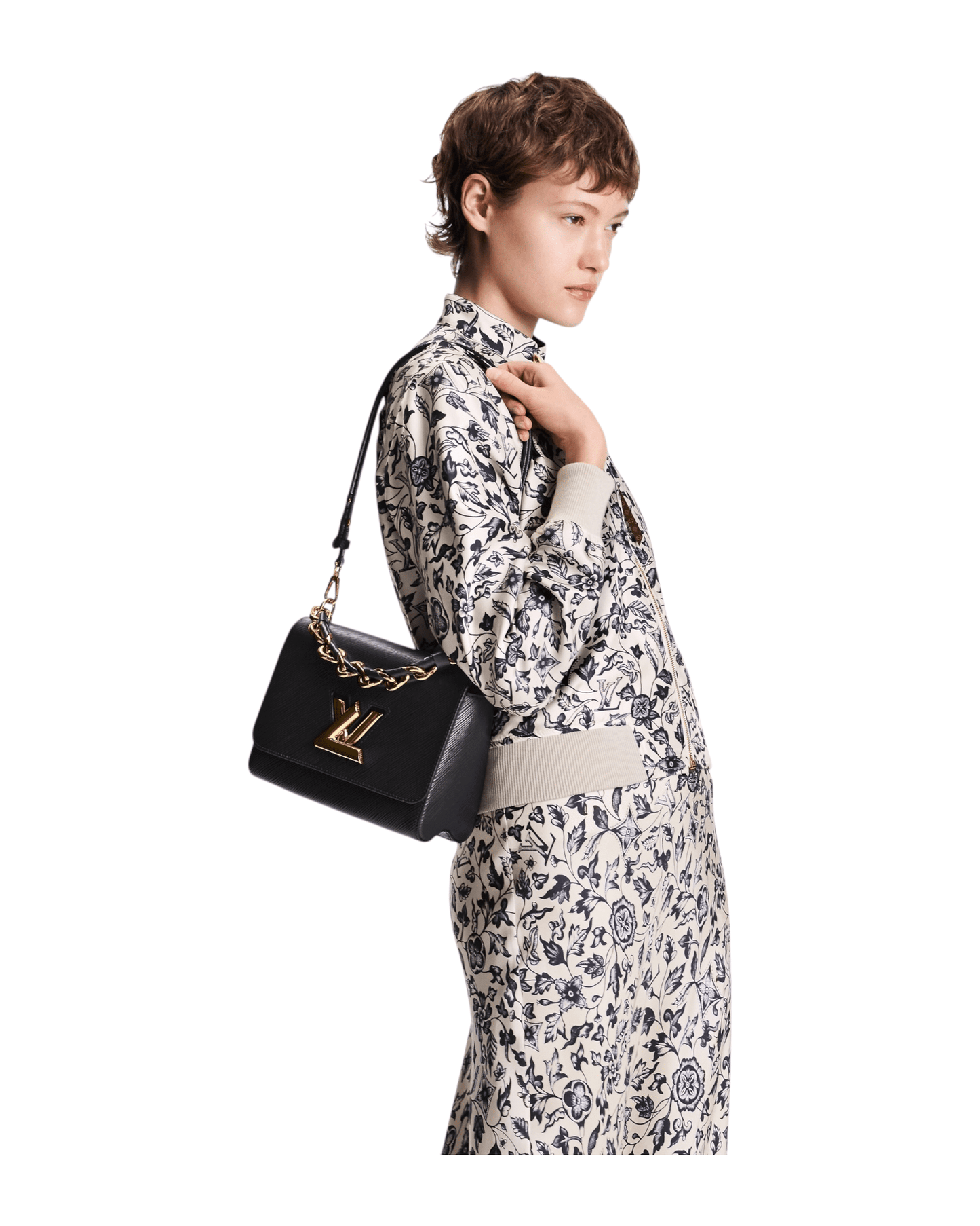 Louis Vuitton bolso Twist Epi negro con cadena dorada mujer