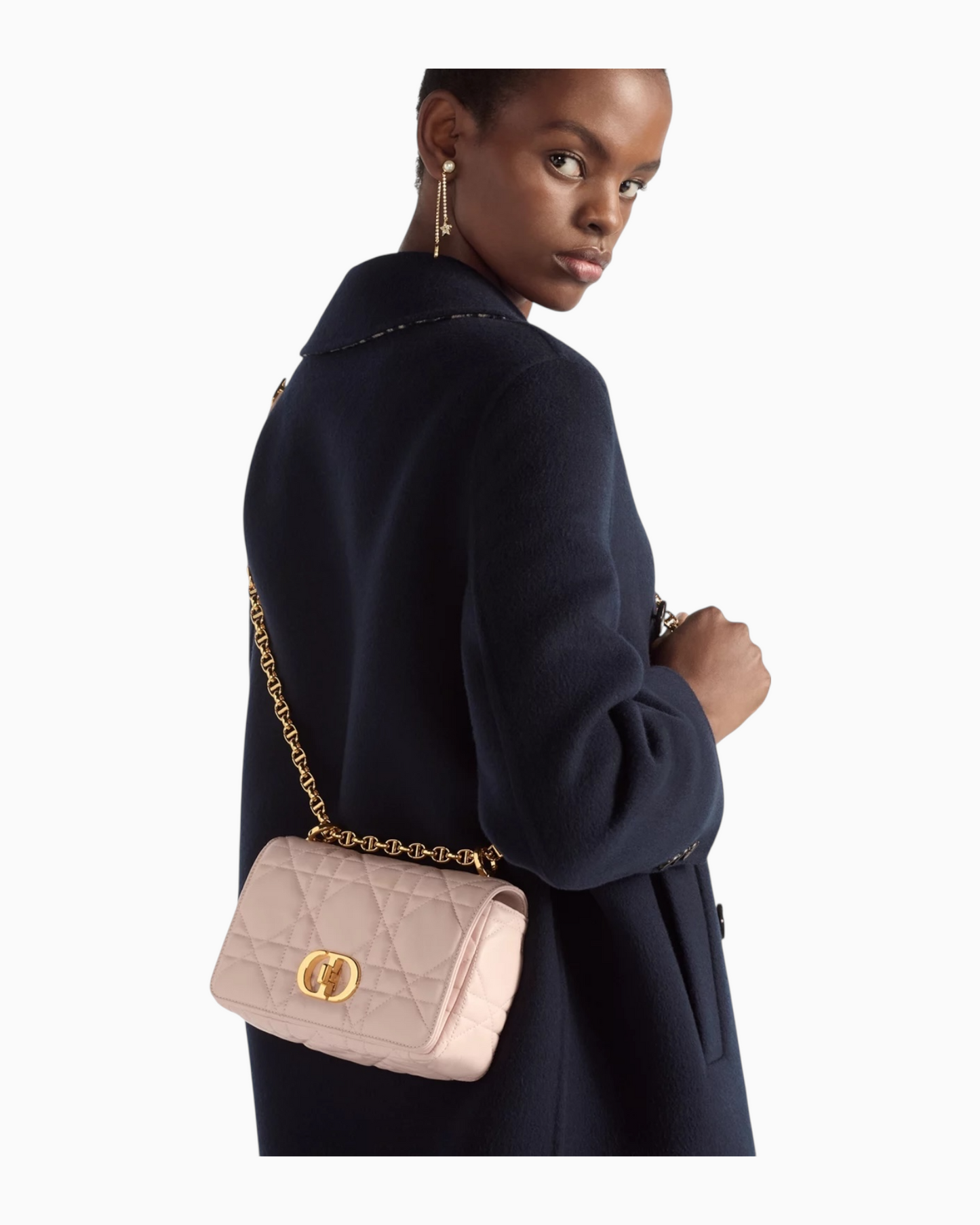 Bolso CD Cannage Rosa Pastel