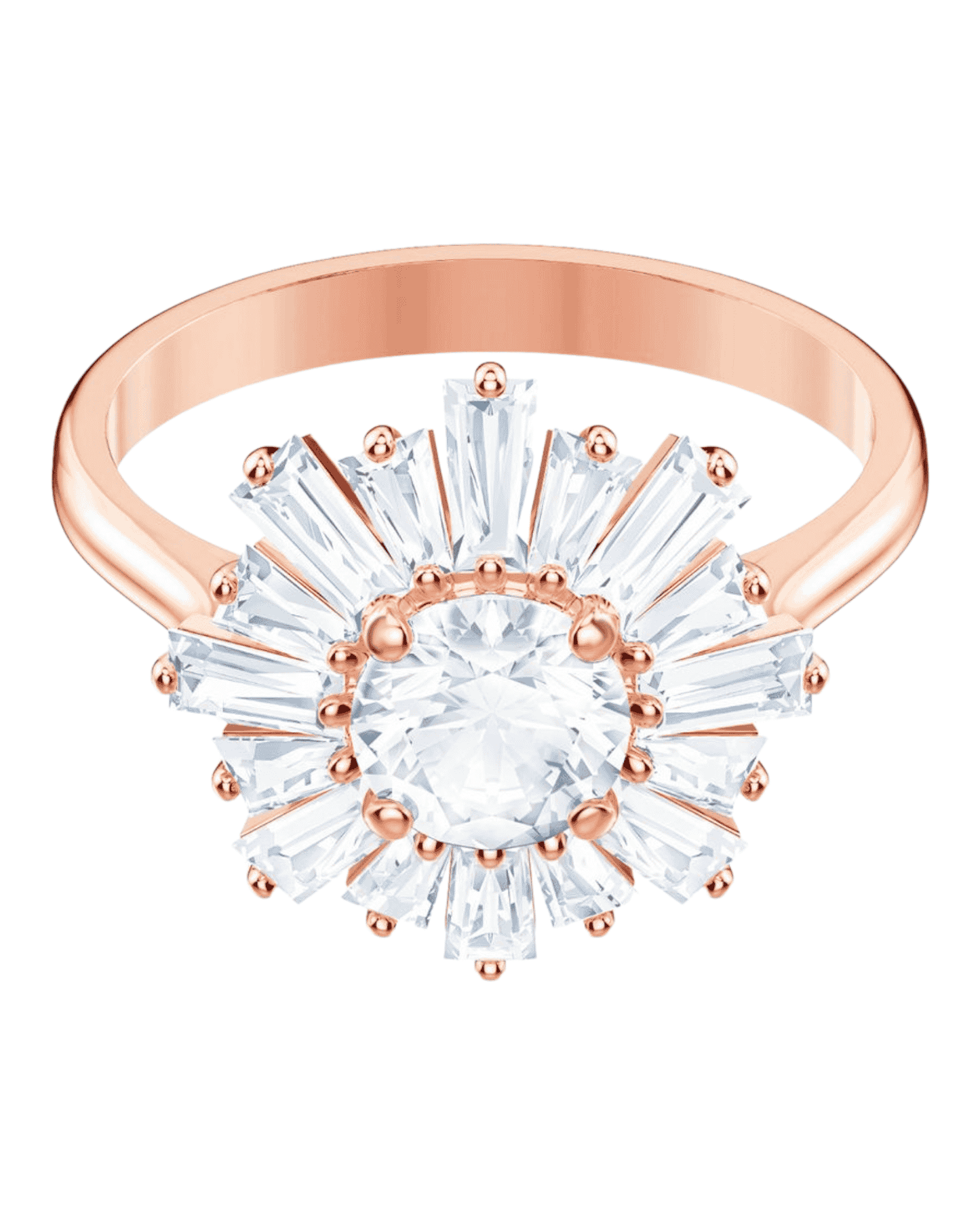 Swarovski anillo Sunshine rosado circonitas mujer