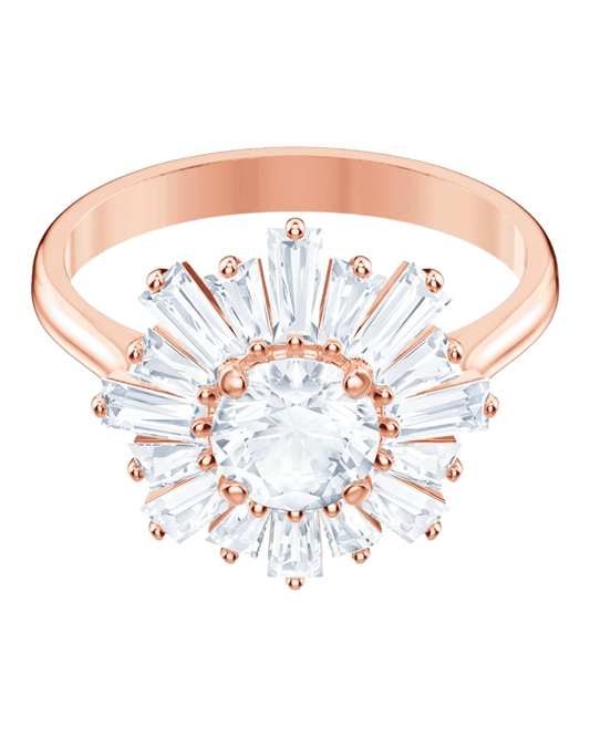 Swarovski anillo Sunshine rosado circonitas mujer