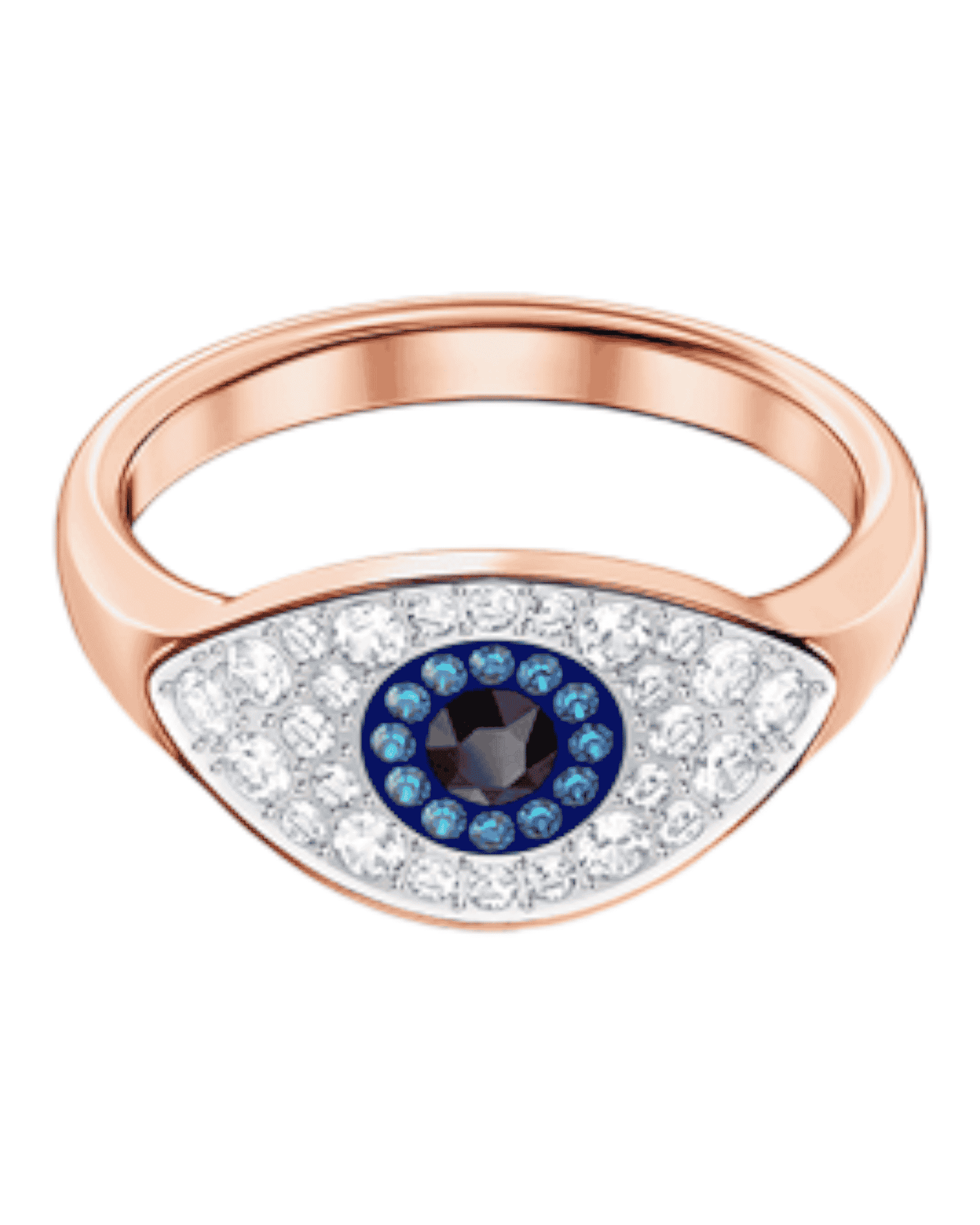 Swarovski anillo Ojo Protector Brillante azul circonitas mujer