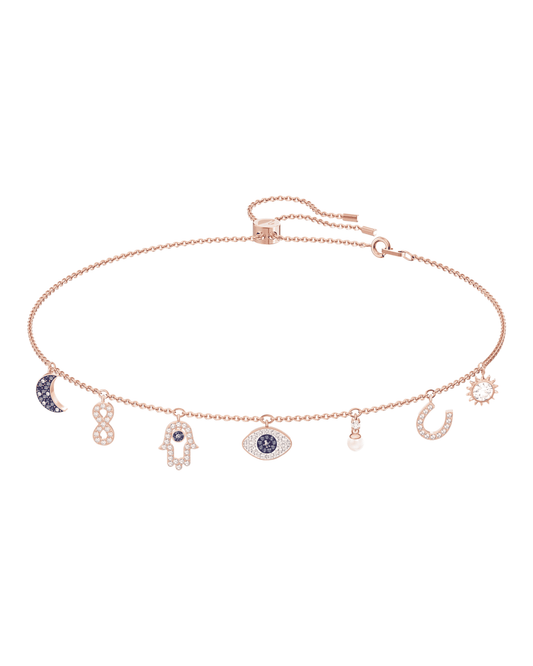 Collar Symbolic charms Swarovski amuletos positivos mujer