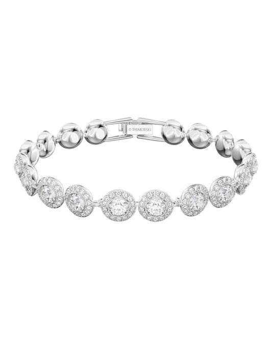Brazalete Angelic Swarovski circonitas plateadas mujer
