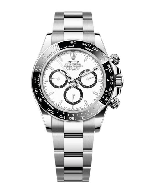 Rolex reloj Cosmograph Daytona 40mm blanco hombre