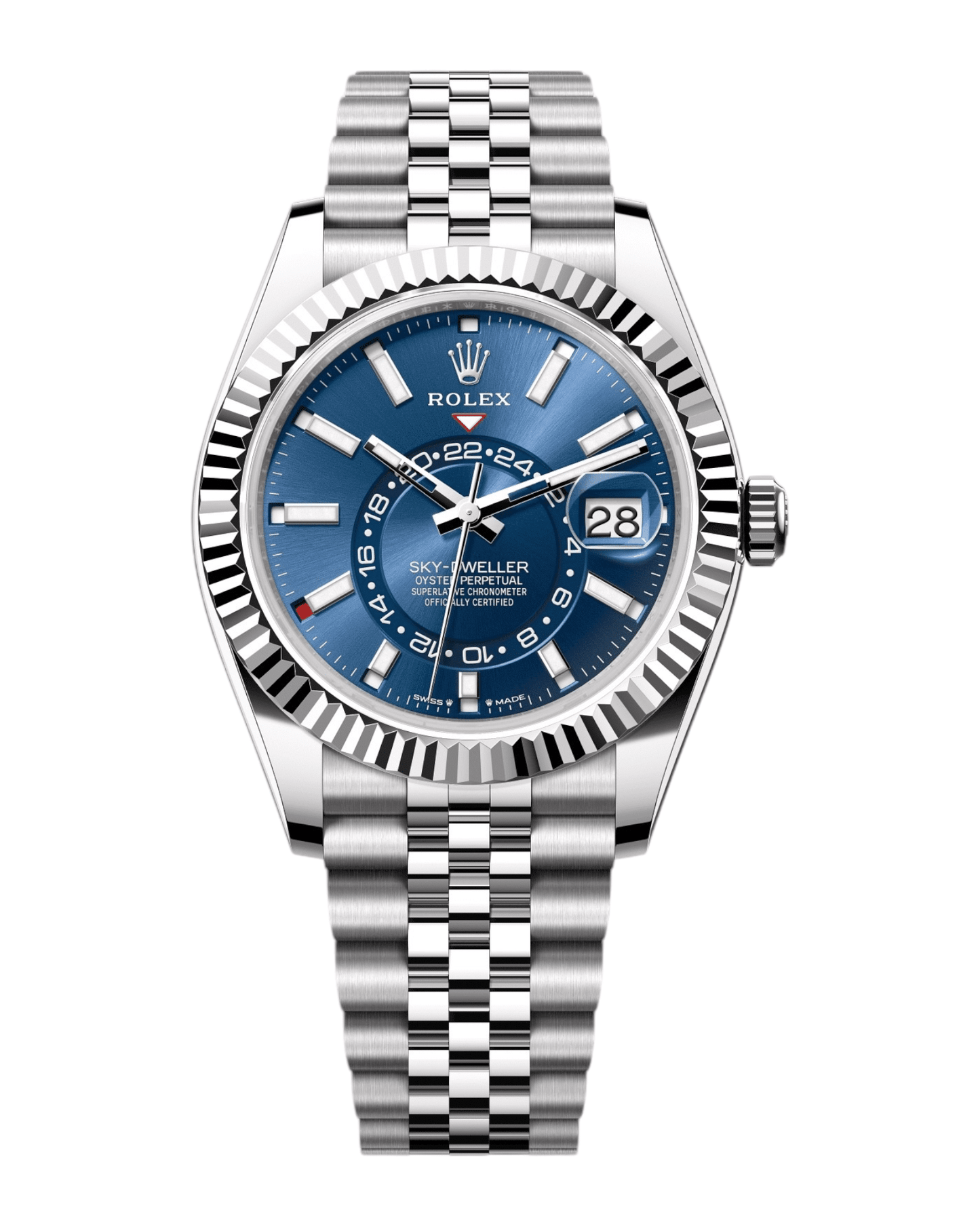 Rolex reloj Sky Dweller 42mm azul hombre