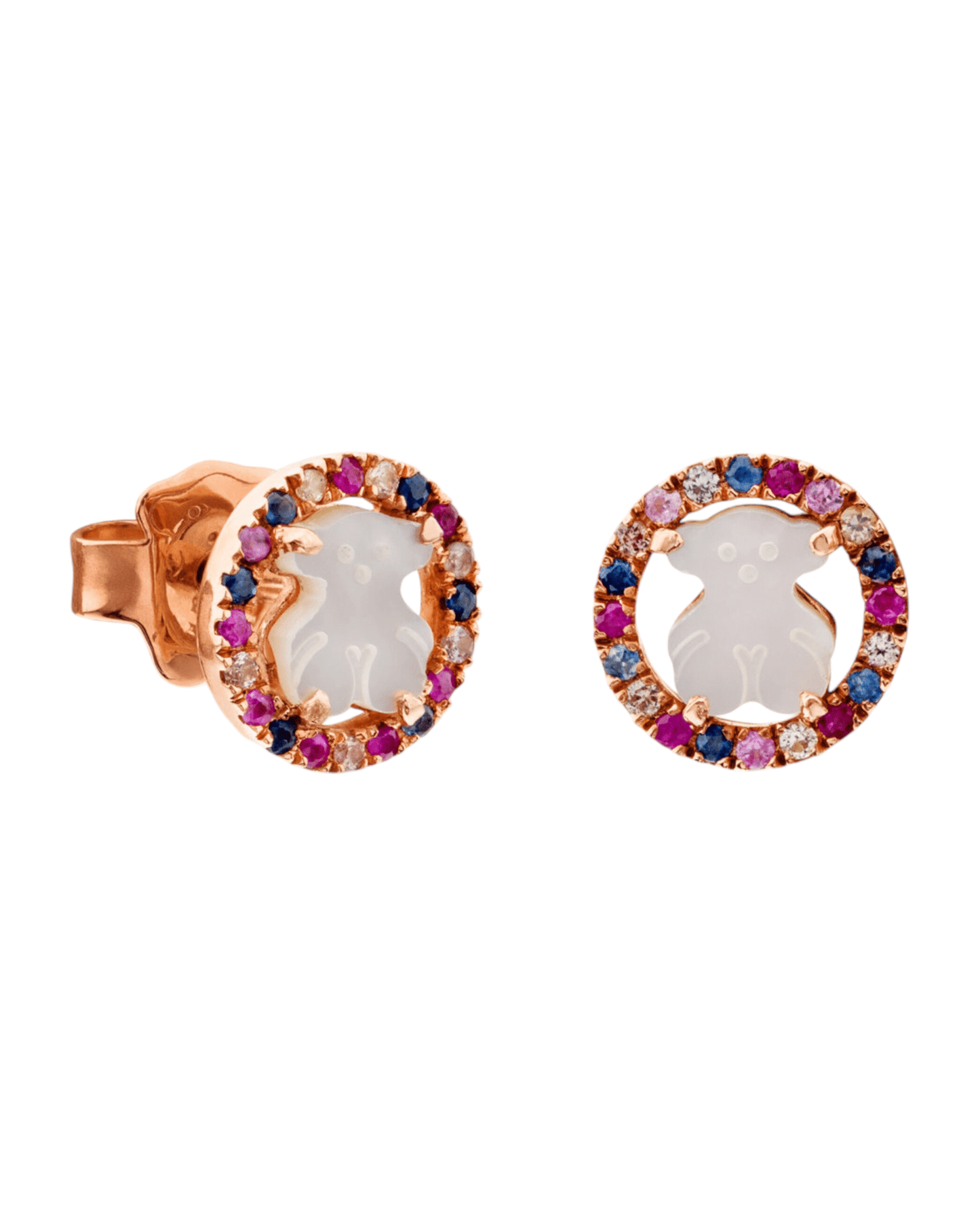 Tous aros Camille multicolor con detalle nácar mujer