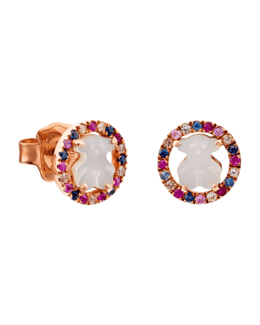 Tous aros Camille multicolor con detalle nácar mujer