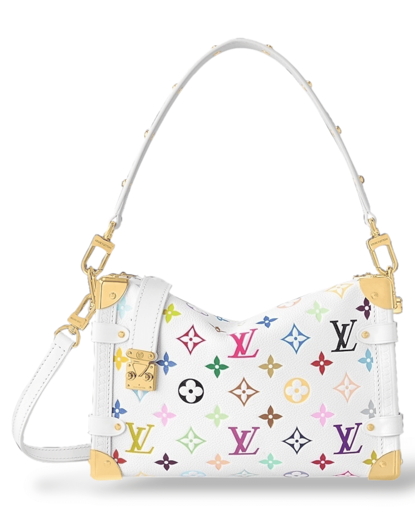 Louis Vuitton bolso Side Trunk blanco multicolor mujer