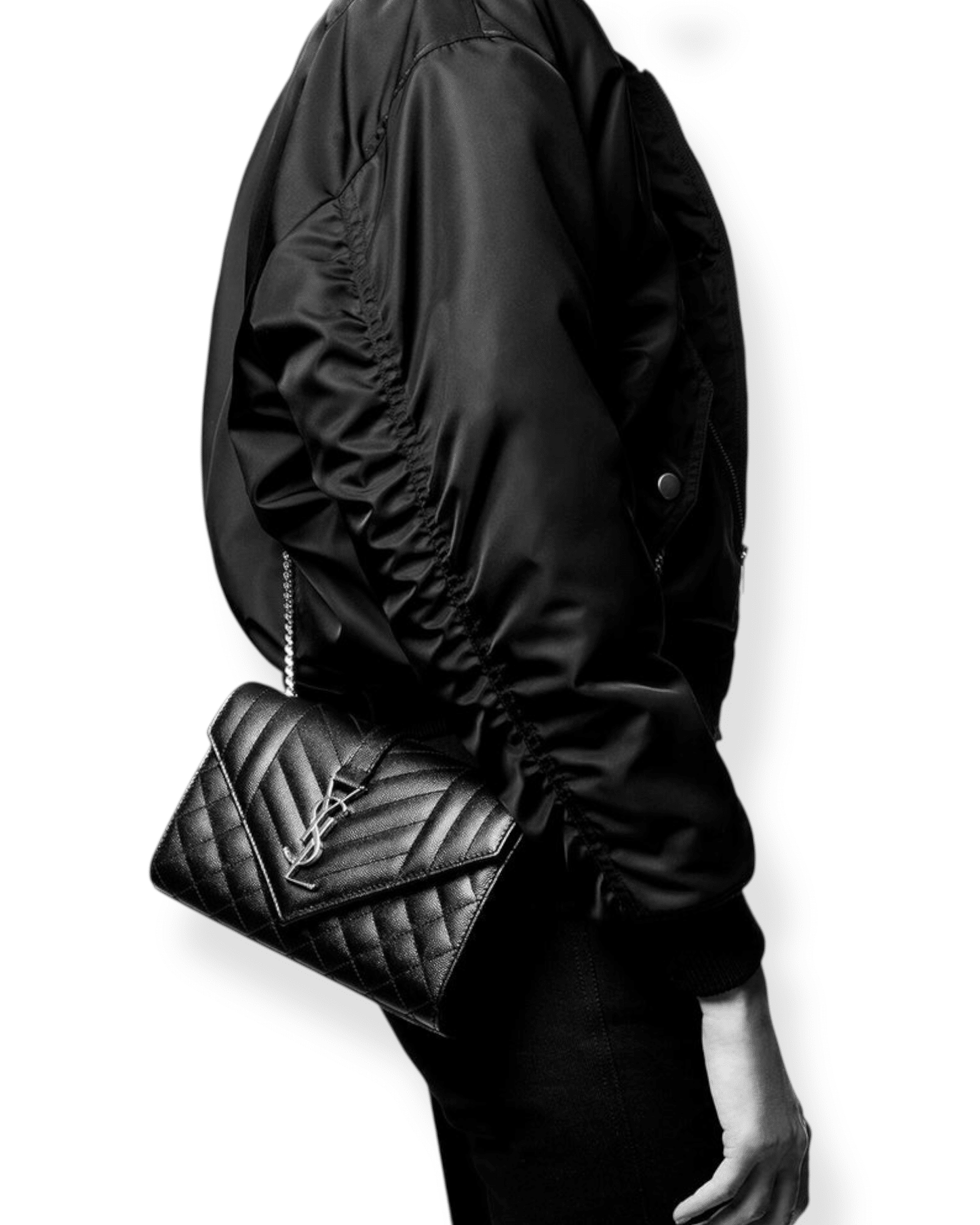 Yves Saint Laurent bolso Crossbody Matte negro mujer