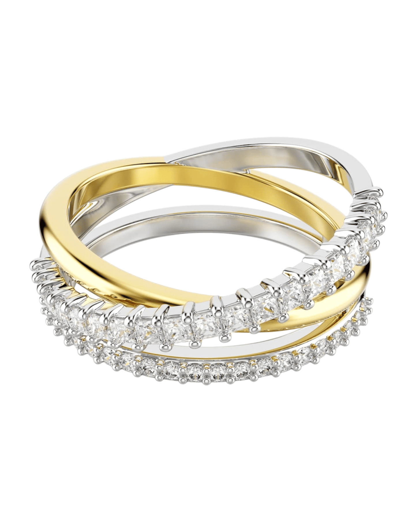 Swarovski anillo Hipérbola bicolor circonitas mujer