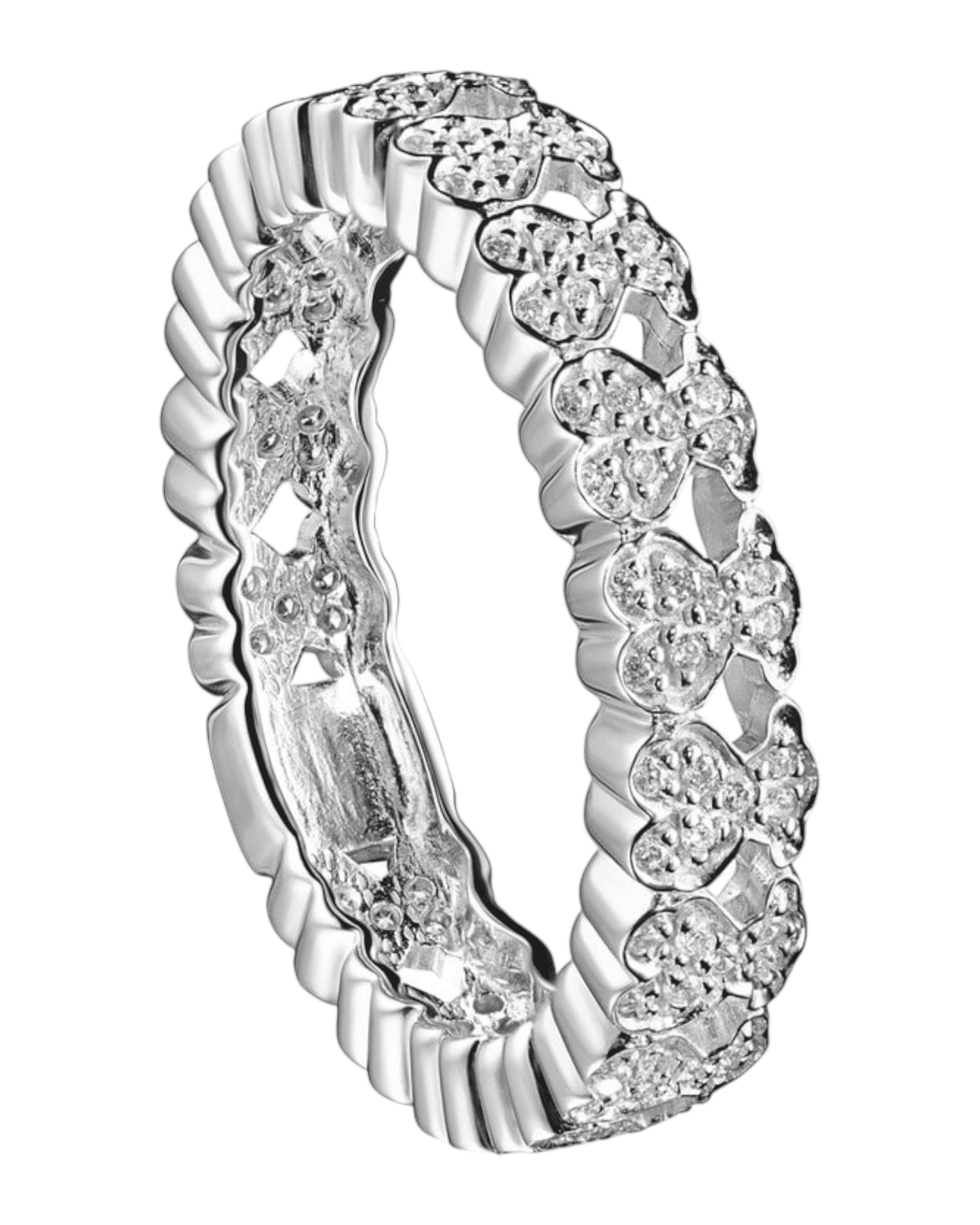 Tous anillo Puppies brillante plateado mujer