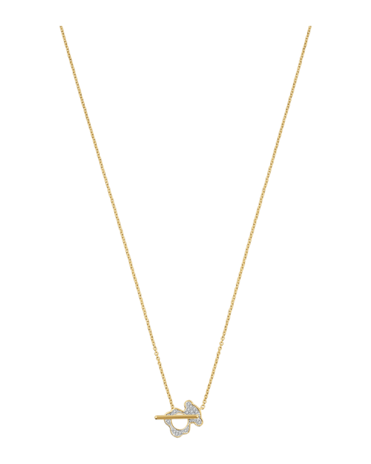 Collar I-Bear Tous dorado con oso y circonitas