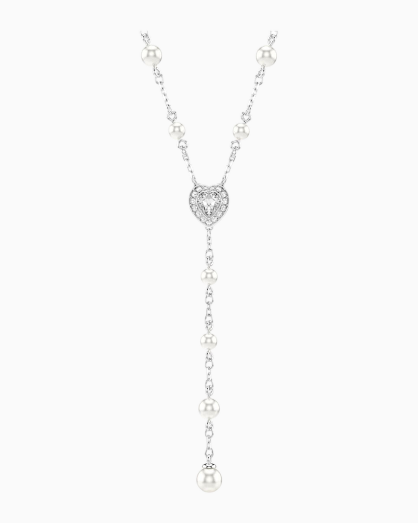 Collar Corazón de Perlas y Cristales Ariana