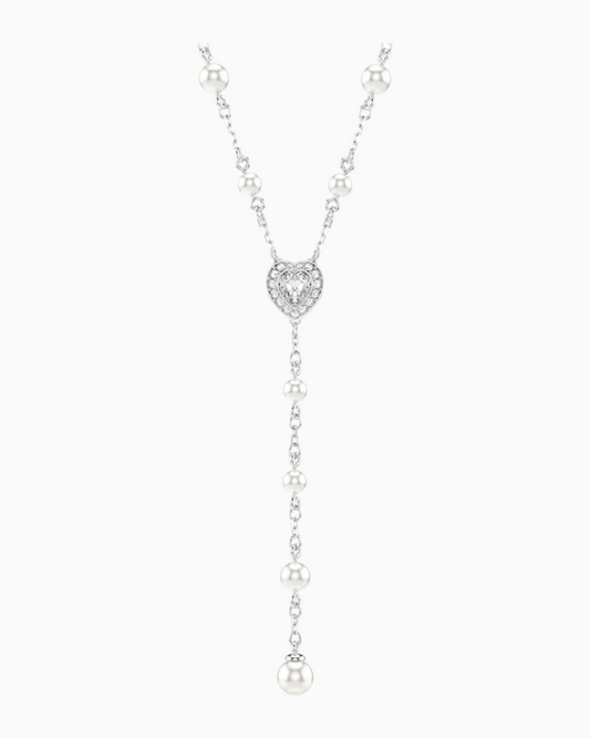 Collar Corazón de Perlas y Cristales Ariana