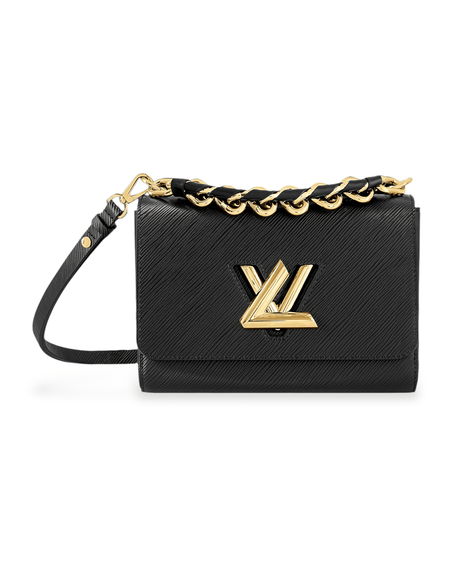 Louis Vuitton bolso Twist Epi negro con cadena dorada mujer