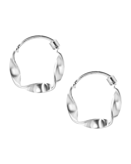 Argollas Onduladas Estilo Moderno