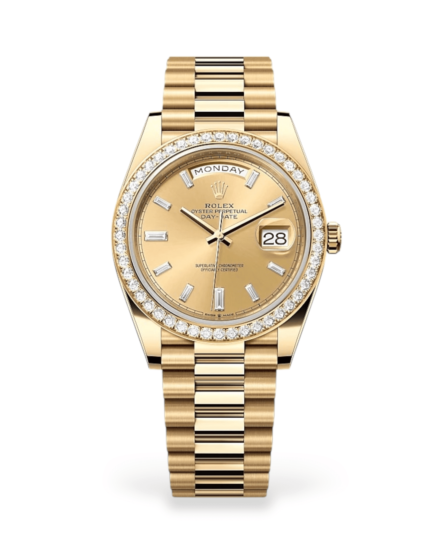 Rolex reloj Day Date dorado 40mm mujer