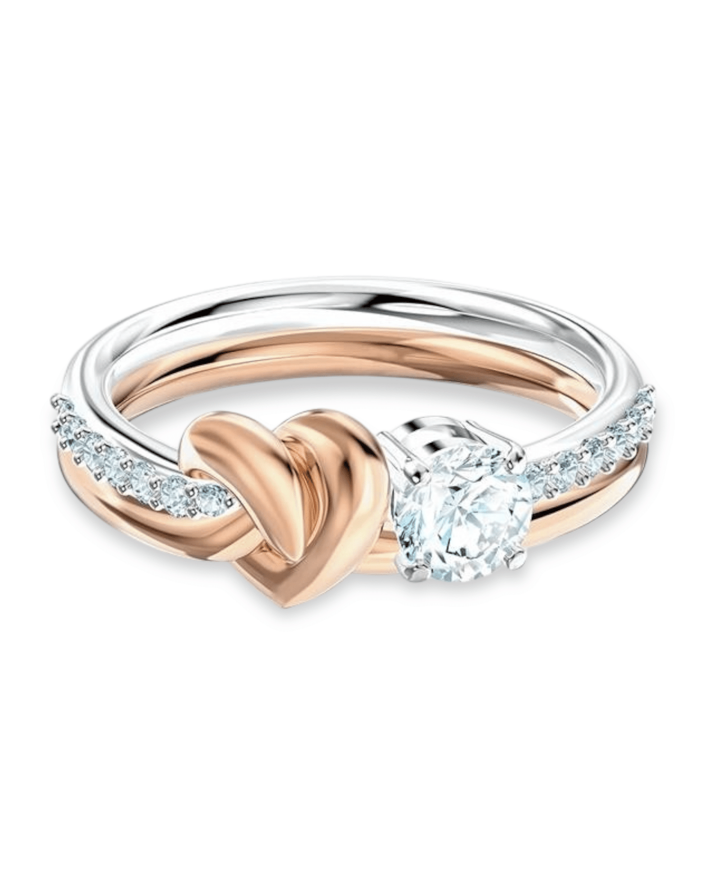 Swarovski anillo Corazón de Toda la Vida bicolor circonitas mujer