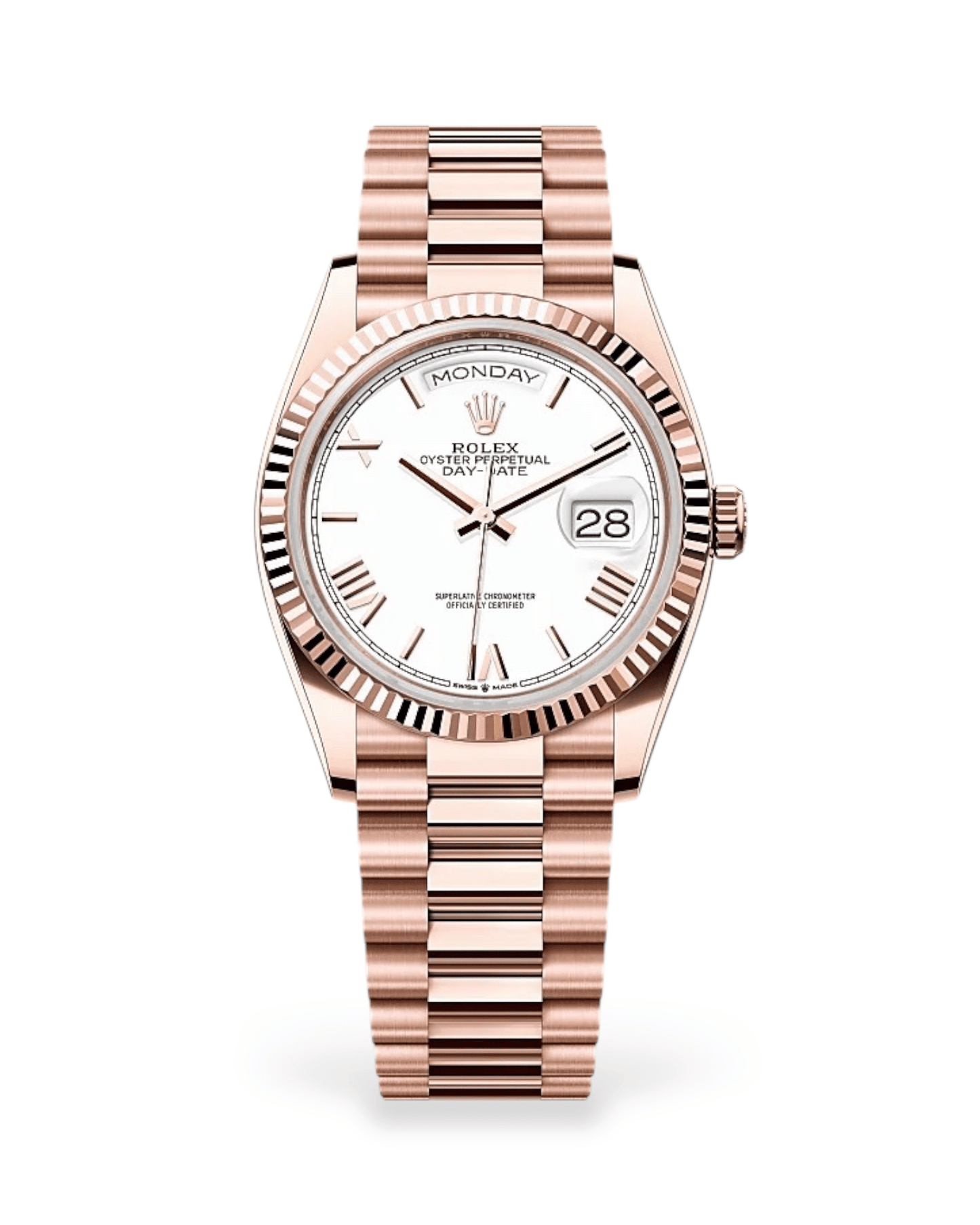 Reloj Day-Date Everose Blanco 36mm Rolex
